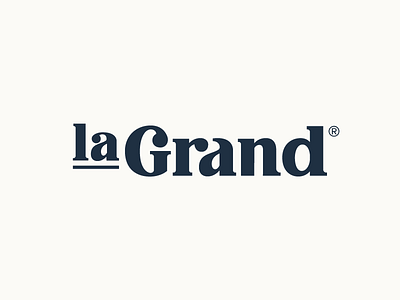 La Grand - Serif lettering logo logotype serif type typography word mark wordmark