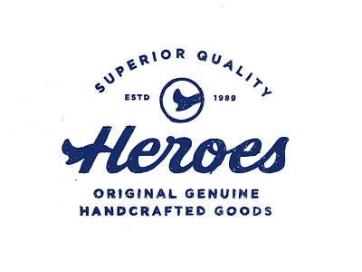 Heroes handtype lettering logo logotype print type typograpy wordmark