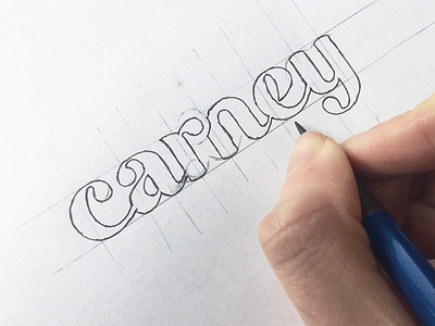 Carney handtype lettering logo logotype print type typograpy wordmark