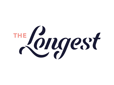 The Longest. branding font hand written identity lettering logo logotype script type typograpy word mark wordmark