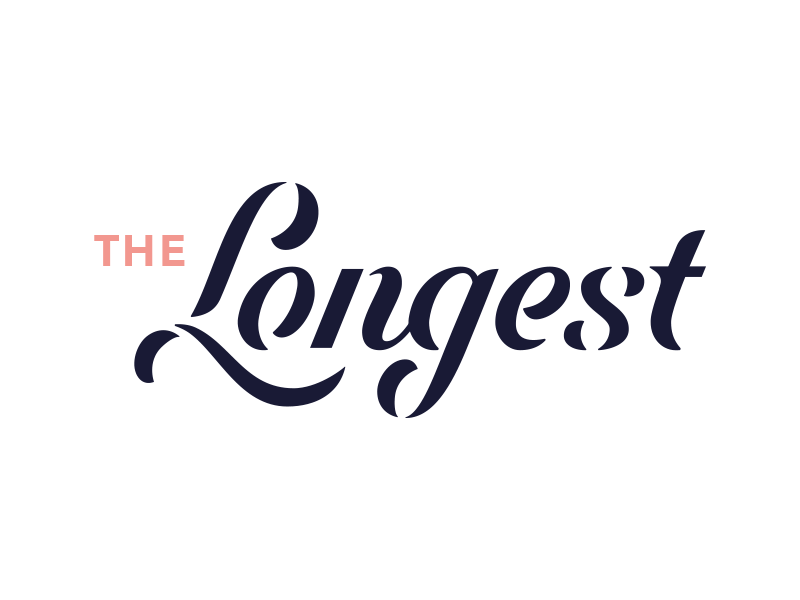 The Longest. lettering font hand written identity branding script word mark type typograpy wordmark logotype logo