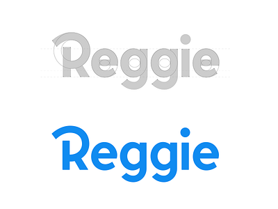 Reggie! branding grid identity lettering logo logo type script serif word mark