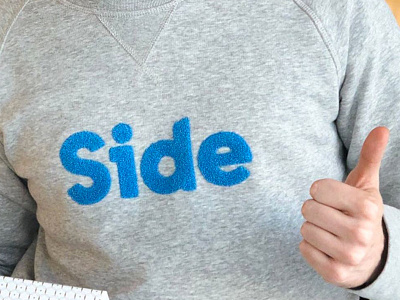 Thumbs up from Side. branding logo logodesign logotype merchandise sans serif shirt t-shirt