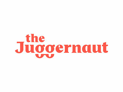 the Juggernaut font illustration lettering logo logotype serif type typeface typography wordmark