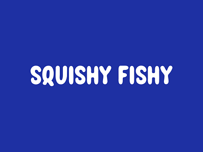 Squishy Fishy font hand lettering illustration lettering logo logotype type typography word mark wordmark