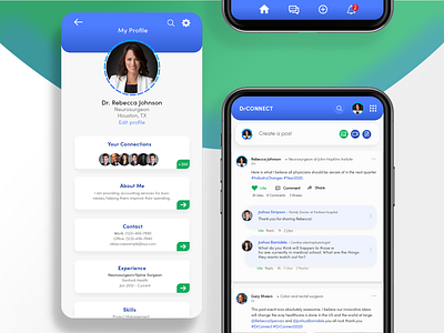 DrConnect - Networking Platform for Medical Professionals. app branding design illustration minimal research typography uidesign uiux ux uxresearch webdesign