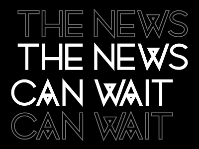 TNCW Logo band black font identity logo news sans serif type white