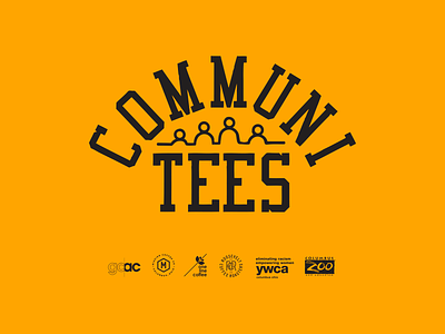 Communi-tees columbus logo design logotype nonprofit ohio tee tees teeth tshirt vintage
