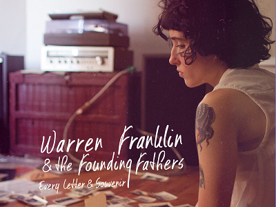 Warren Franklin 7" packaging 7 inch album cover founding fathers photography record record player
