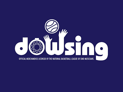Dowsing BBall basketball chicago dowsing emo hands hoop identity logo