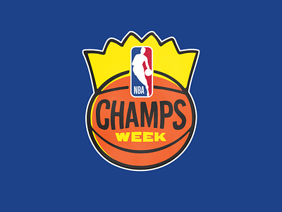 NBA Champs logo basketball basketball logo branding champion champions hoops illustration king logo nba sports vintage vintage logo