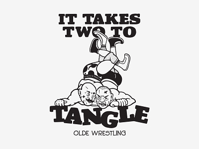 Olde Wrestling Shirt Design