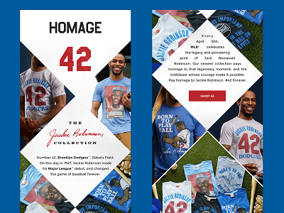 Jackie Robinson Born to Play Ball T-Shirt from Homage. | Royal Blue | Vintage Apparel from Homage.