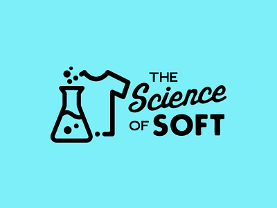 Science of Soft logo apparel beaker identity illustration logo science shirt t-shirt