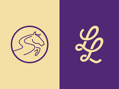 Lavender Lane Icons horse horseback icon kentucky kentucky derby lane lavender logo path riding