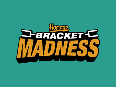 HOMAGE Bracket Madness basketball bracket college basketball homage logo march madness ncaa sports design sports logo