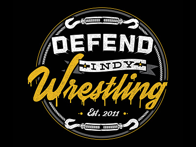 Defend Indy Wrestling bristish defend drip gold turnbuckle wrestler wrestling