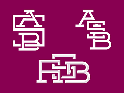 ASB custom type emblem identity letter lettering logo monogram type