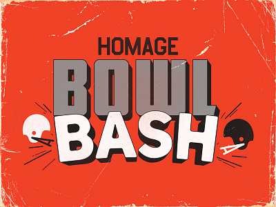 BOWL BASH bowl game college football football helmet homage program sports vintage