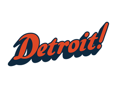 Detroit Tigers Vintage Logo Gif by Griff Designs on Dribbble