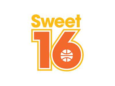 Sweet 16 basketball bball dribbble logo march madness sports sweet 16