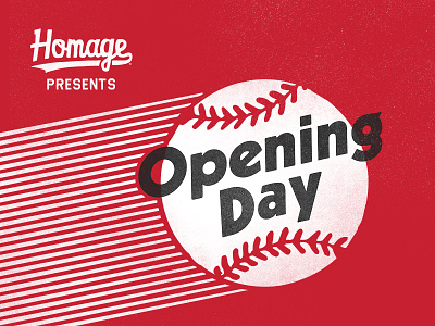 Opening Day baseball homage icon logo motion opening day sports
