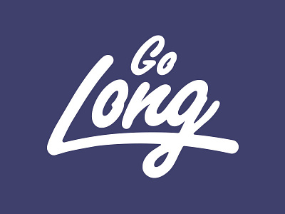 Go Long branding fashion homage idenity logo ohio script sports