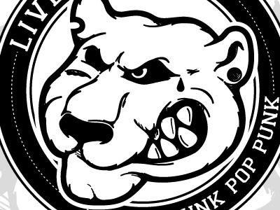 Bear Mascot bear emblem logo mascot pop punk