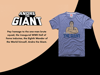 Andre The Giant andre the giant giant homage pro wrestling promotional design vector web ad website banner wrestling wwe wwf