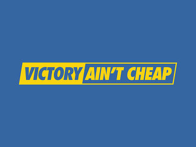 Victory Ain't Cheap basketball big dance blue chips college futura homage lockup logo march madness shaq sports type art vector