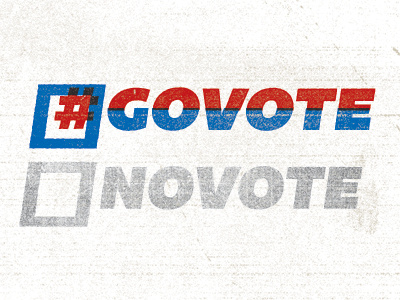 Project #govote america ballot design election get out the vote govote hashtag texture typography usa vote