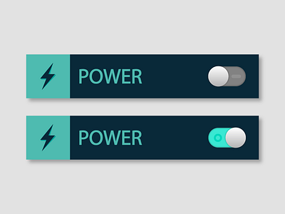Outage button electric flat green illustration power switch ui
