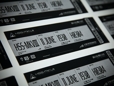 Hss8 black broarding dark design graphic pass scifi ship space ticket tickets