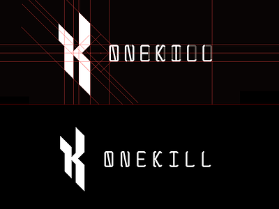 ONEKILL : Logo black font kill logo one type
