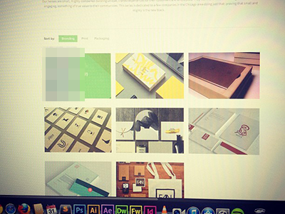 Portfolio flat graphic green grid layout minimal portfoliosite web web design webdesign website
