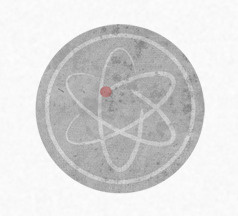 atom atom graphic invenio logo texture