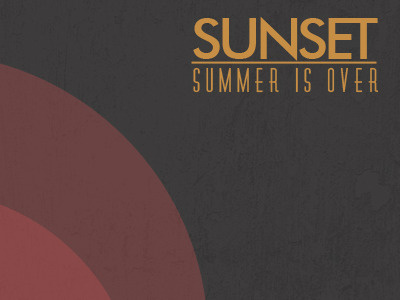 Sunset - Summer is over desaturate design geometric graphic invenio season summer