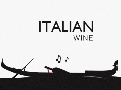 Italian wine fun graphic design invenio design project
