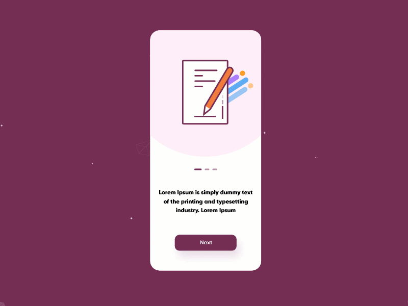 Onboarding Screens Animation