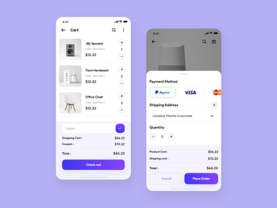 Ecommerce App - Checkout design ui ui ux design ui deisgn ui uiux uidesign appdesign ui ux appdesign uidesign uiux design ux ux ui ux designer