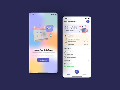 Task Management App app design task mangement app ui ui design uiux design ux design visual design