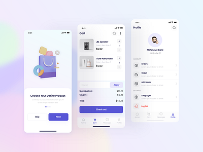 Ecommerce App UI Kit ui ui ux design ui deisgn uidesign uiux design ux ux designer