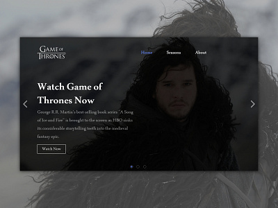 GAME OF THRONES LANDING PAGE