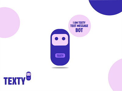 Texty Message Bot Logo Concept