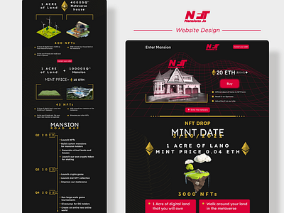 NFT Mansion.IO Website UI Design