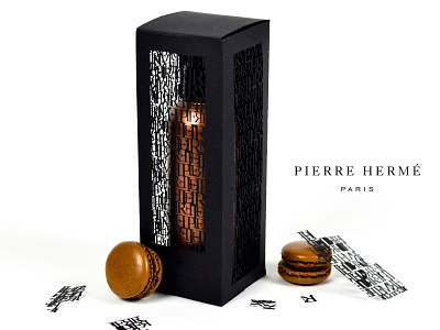 Packaging lazer - Pierre Hermé cut paper design art illustrator logo object pack packaging pastry precision shoot vector