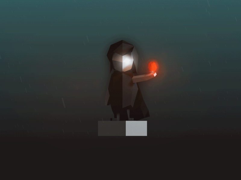 Low Poly Villain c4d gif low poly villain