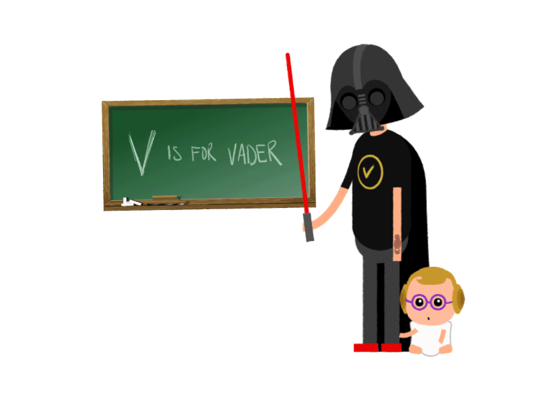 V is for Vader animation darth vader gif star wars vader