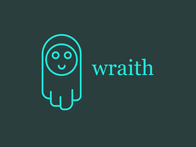 Wraith ghost icon illustration logo wraith