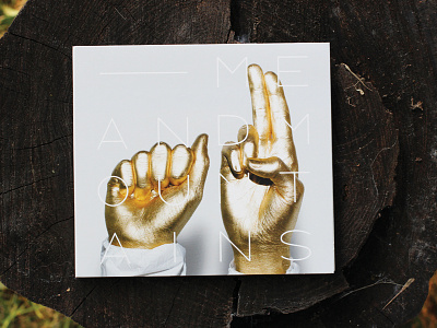 GOLD album design gold hands music record